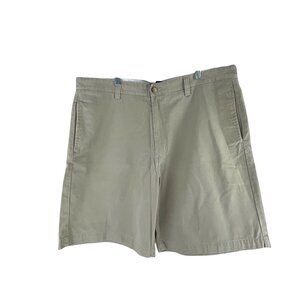 Chaps Mens Khaki Chino Shorts Size 38 100% Cotton Casual Summer Nautical